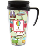 Vintage Transportation Acrylic Travel Mug with Handle (Personalized)