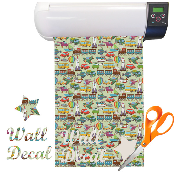 Custom Vintage Transportation Vinyl Sheet (Re-position-able)