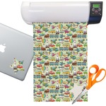 Vintage Transportation Sticker Vinyl Sheet (Permanent)