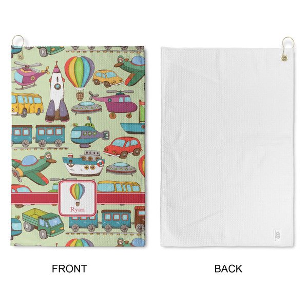 Vintage Transportation Waffle Weave Golf Towel - Approval