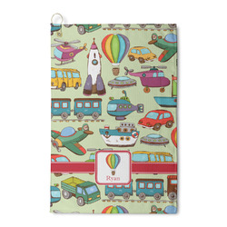 Vintage Transportation Waffle Weave Golf Towel (Personalized)