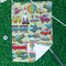 Vintage Transportation Waffle Weave Golf Towel - In Context