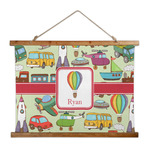 Vintage Transportation Wall Hanging Tapestry - Wide (Personalized)