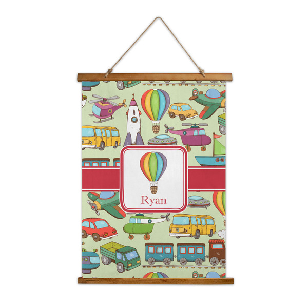 Custom Vintage Transportation Wall Hanging Tapestry - Tall (Personalized)