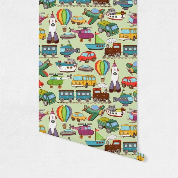 Vintage Transportation Wallpaper on Wall