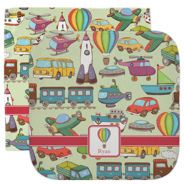 Custom Vintage Transportation Facecloth / Wash Cloth (Personalized)