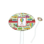 Vintage Transportation Oval Plastic Stir Sticks (Personalized)