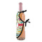 Vintage Transportation Wine Bottle Apron - DETAIL WITH CLIP ON NECK