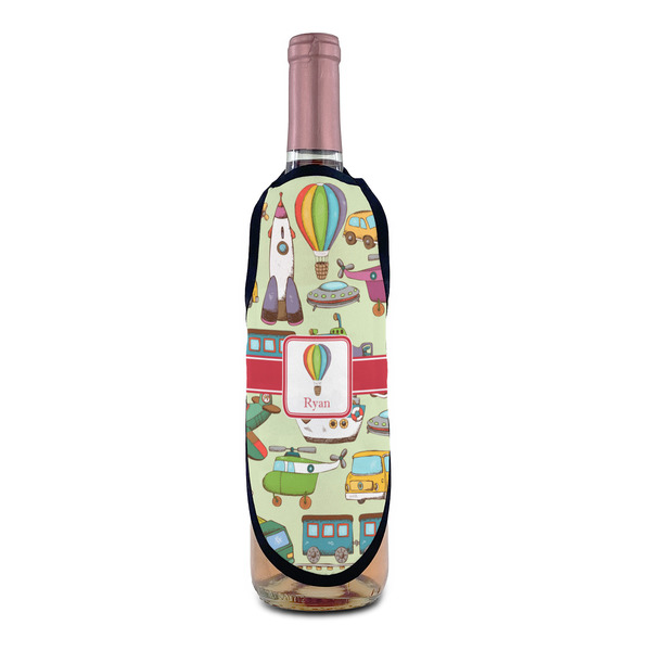 Vintage Transportation Wine Bottle Apron - IN CONTEXT