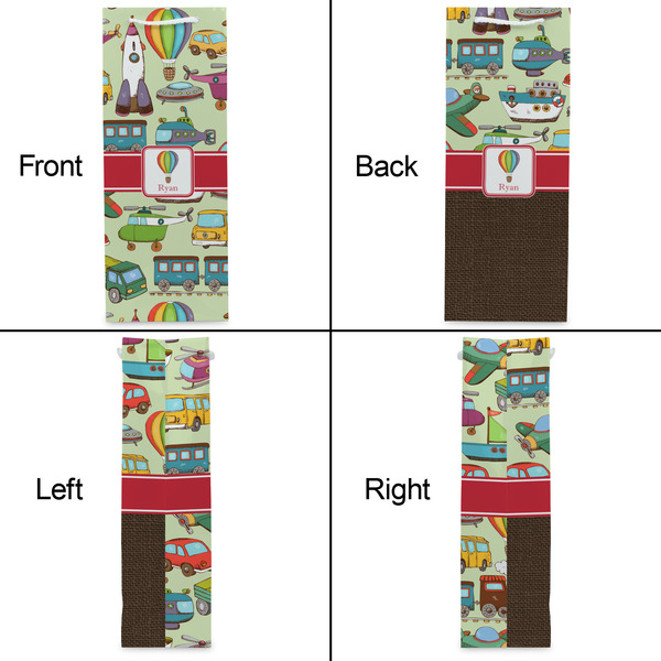 Vintage Transportation Wine Gift Bag - Gloss - Approval