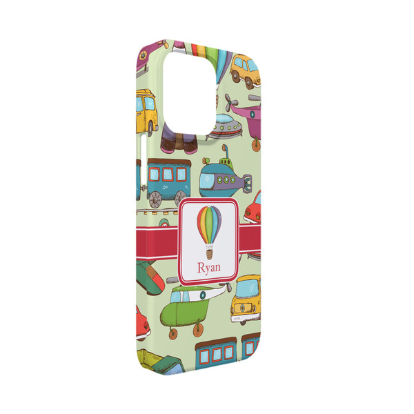 Custom Vintage Transportation iPhone Case - Plastic - iPhone 13 Mini (Personalized)