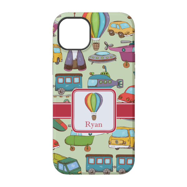 Vintage Transportation iPhone 14 Tough Case - Back