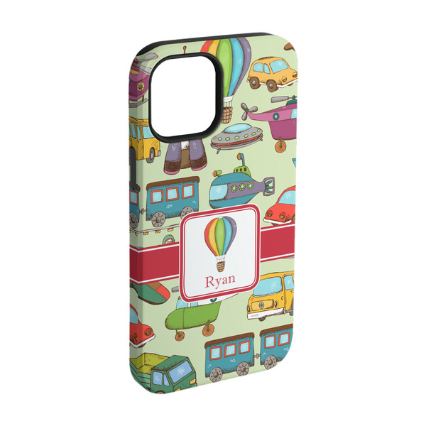 Custom Vintage Transportation iPhone Case - Rubber Lined - iPhone 15 (Personalized)