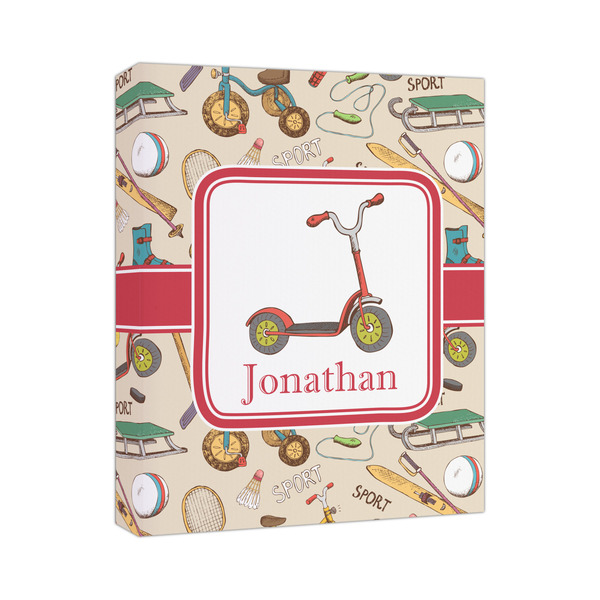 Custom Vintage Sports Canvas Print (Personalized)