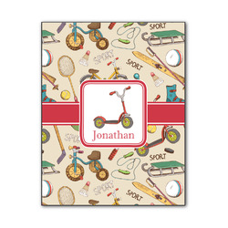 Vintage Sports Wood Print - 11x14 (Personalized)