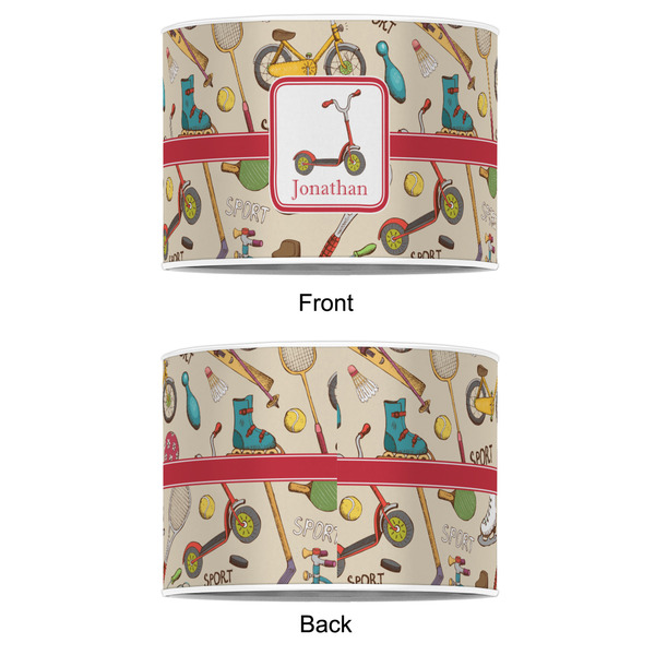 Vintage Sports 12" Drum Lampshade - APPROVAL (Poly Film)