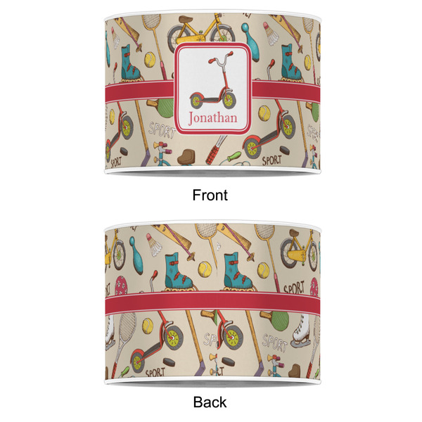 Vintage Sports 16" Drum Lampshade - APPROVAL (Poly Film)