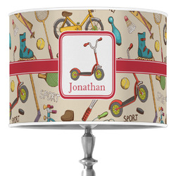Vintage Sports 16" Drum Lamp Shade - Poly-film (Personalized)