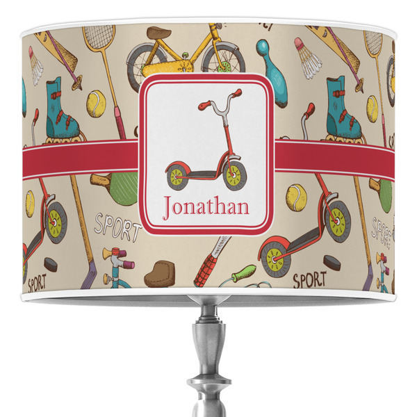 Custom Vintage Sports Drum Lamp Shade (Personalized)