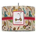 Vintage Sports Drum Pendant Lamp (Personalized)