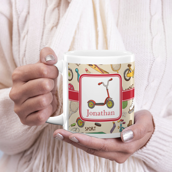 Vintage Sports 20oz Coffee Mug - LIFESTYLE