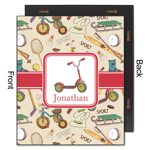 Vintage Sports 20x24 Wood Print - Front & Back View