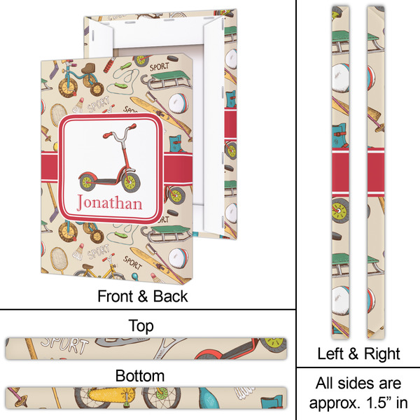 Vintage Sports 20x30 - Canvas Print - Approval