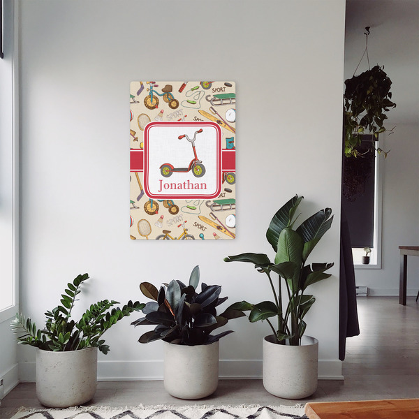 Vintage Sports 20x30 - Canvas Print - In Context