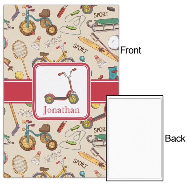 Vintage Sports 20x30 - Matte Poster - Front & Back