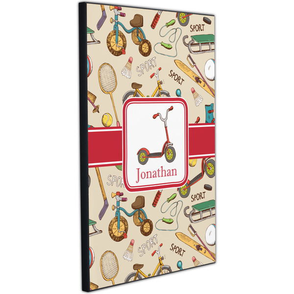 Vintage Sports 20x30 Wood Print - Angle View