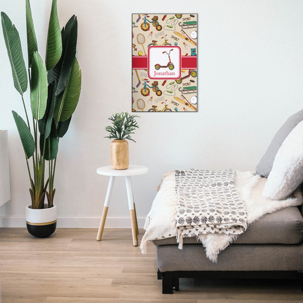 Vintage Sports 20x30 Wood Print - In Context