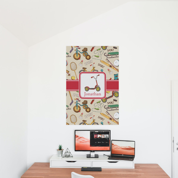 Vintage Sports 24x36 - Matte Poster - On the Wall