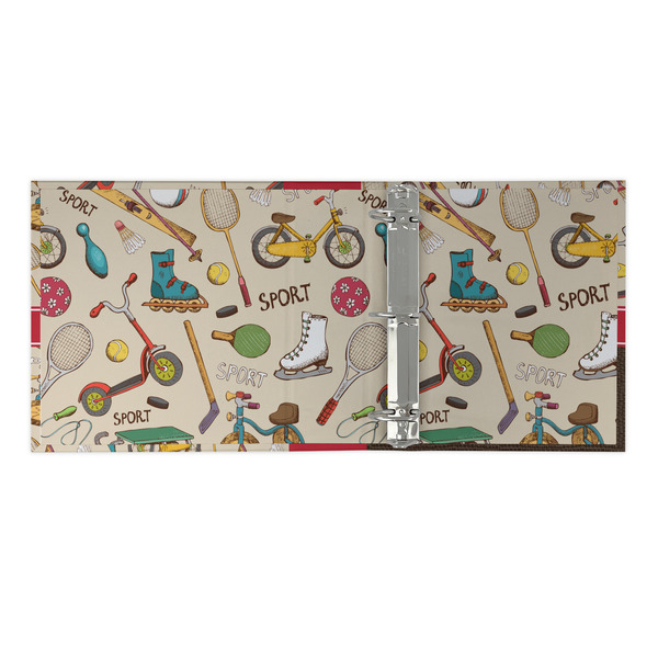 Vintage Sports 3 Ring Binders - Full Wrap - 2" - OPEN INSIDE