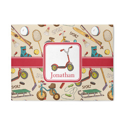 Vintage Sports 5' x 7' Patio Rug (Personalized)