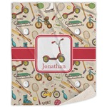 Vintage Sports Sherpa Throw Blanket (Personalized)