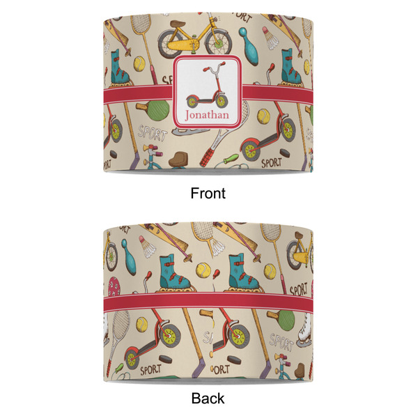 Vintage Sports 8" Drum Lampshade - APPROVAL (Fabric)