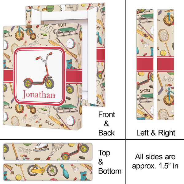 Vintage Sports 8x10 - Canvas Print - Approval