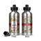Vintage Sports Aluminum Water Bottle - Front and Back