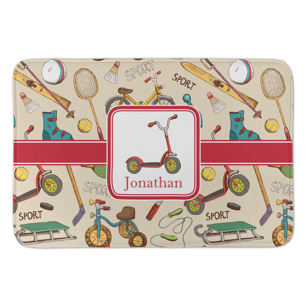 Custom Vintage Sports Anti-Fatigue Kitchen Mat (Personalized)