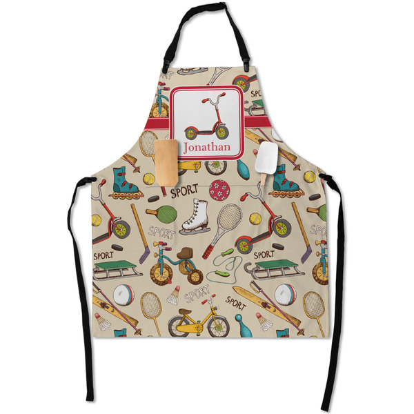 Custom Vintage Sports Apron With Pockets w/ Name or Text