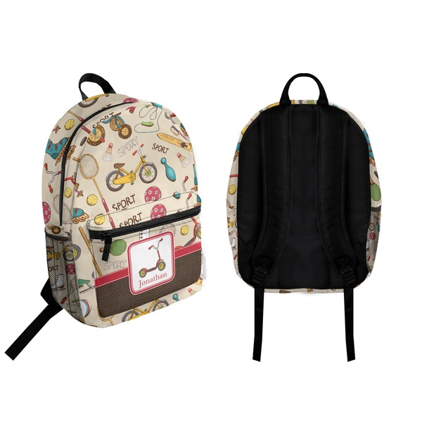 Vintage Sports Backpack front and back - Apvl