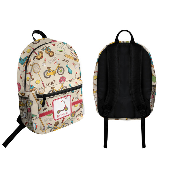 Vintage Sports Backpack front and back - Apvl