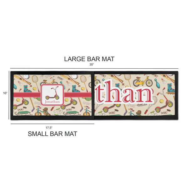 Vintage Sports Bar Mats - Sizing Chart