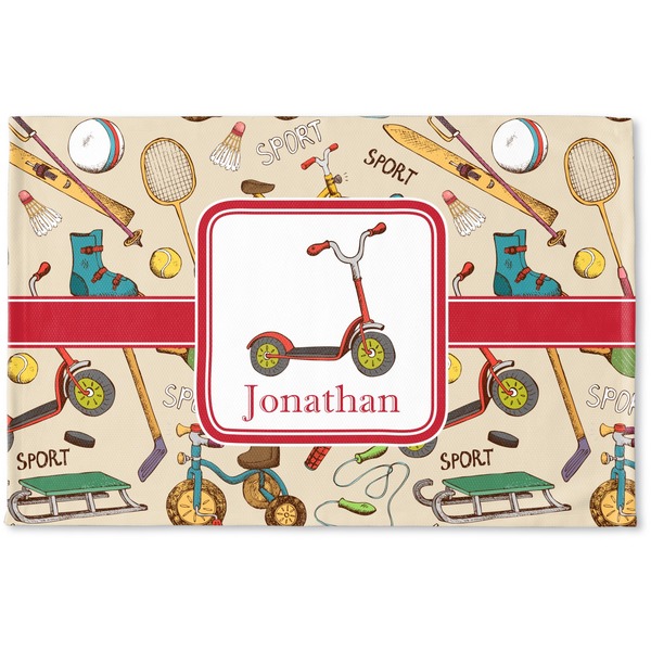 Custom Vintage Sports Woven Mat (Personalized)