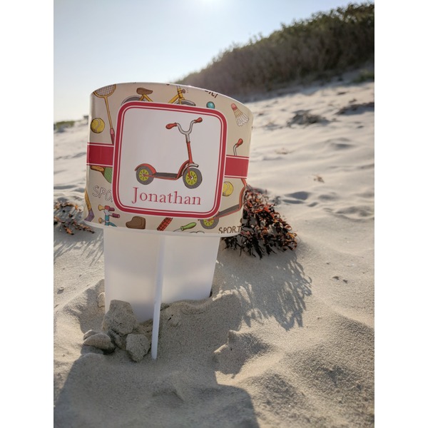Vintage Sports Beach Spiker white on beach with sand