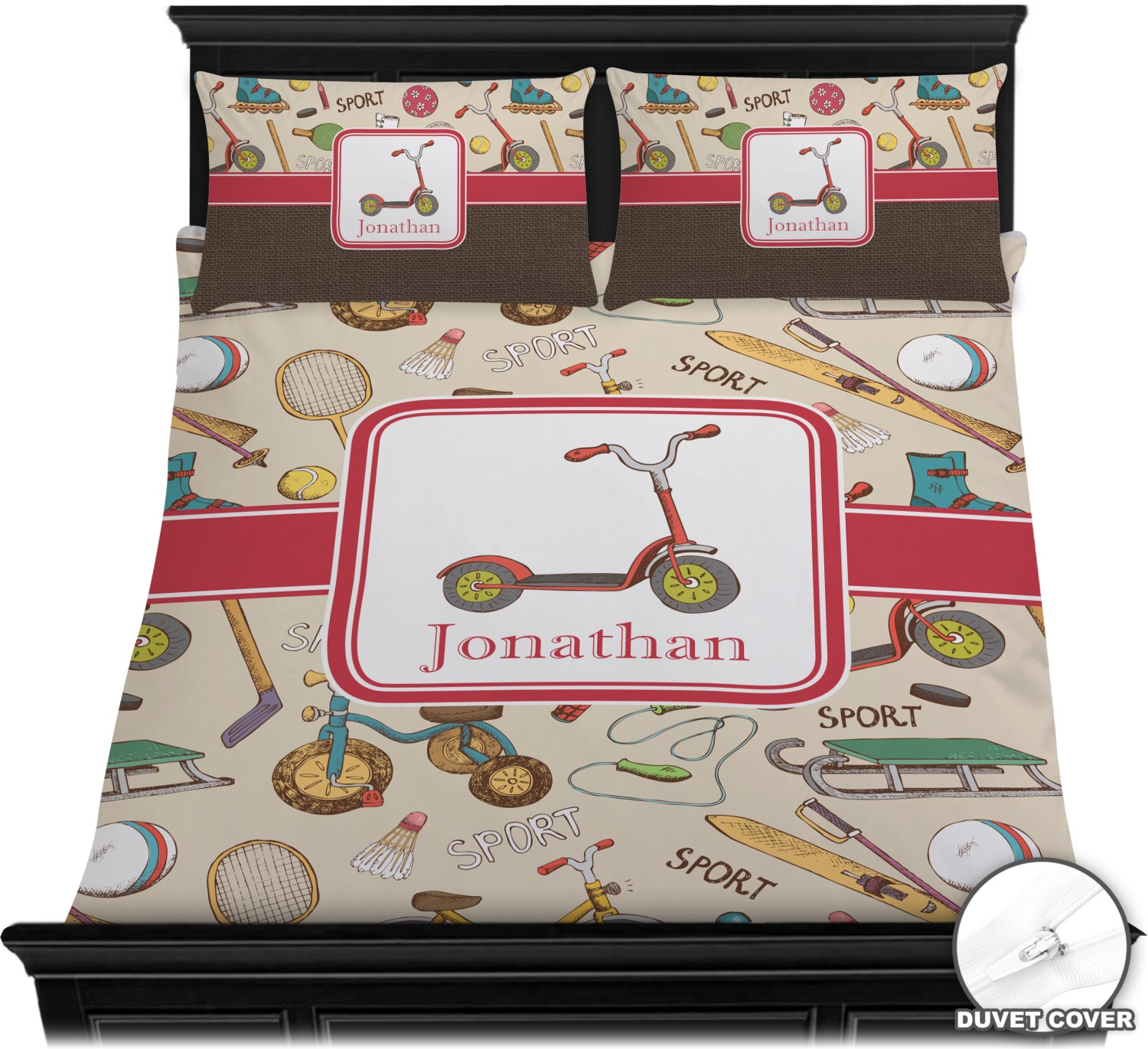 Vintage Sports Duvet Covers Personalized Youcustomizeit