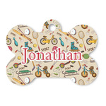 Vintage Sports Bone Shaped Dog ID Tag (Personalized)