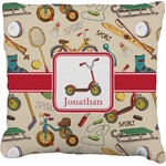 Vintage Sports Faux-Linen Throw Pillow 20" (Personalized)