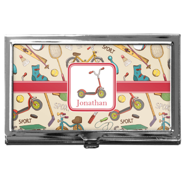 Custom Vintage Sports Business Card Case