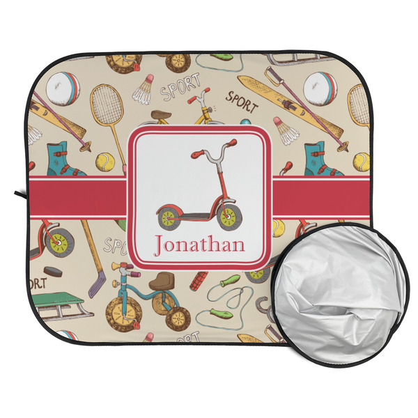 Vintage Sports Car Sun Shades - FOLDED & UNFOLDED